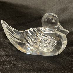 Waterford Crystal Duck Paperweight 