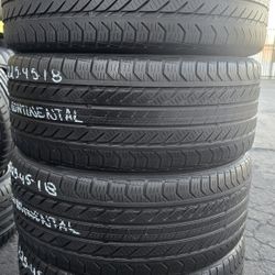 4 USED TIRES 225/45R18 Continental Pro Contact GX w/70% Thread All 4 Installed $240