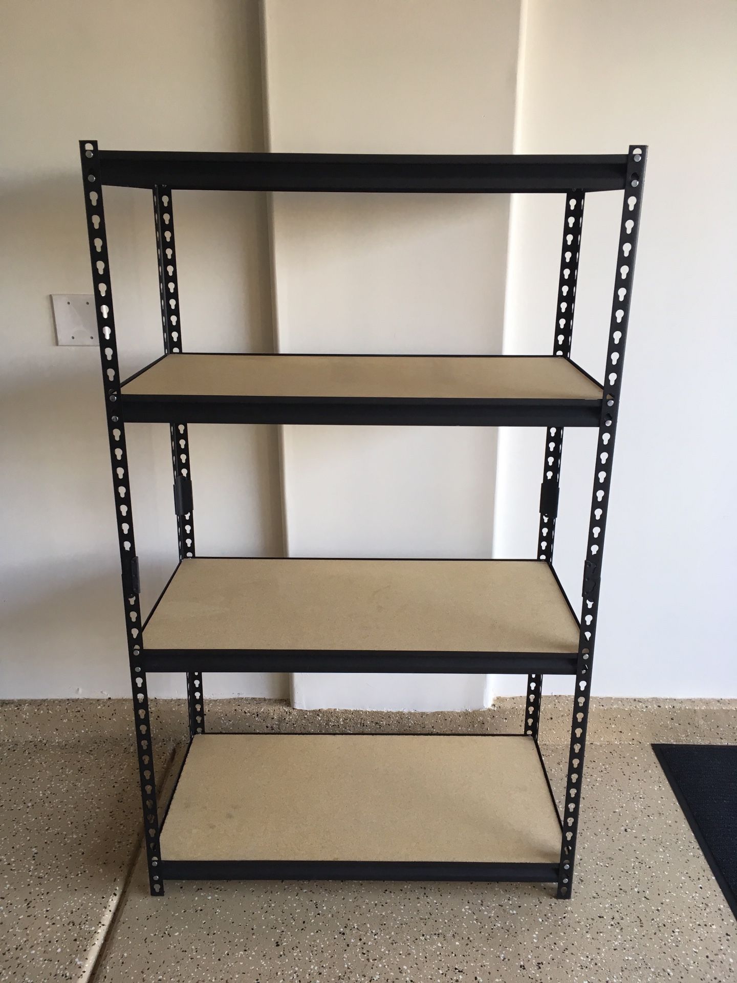 Edsal Muscle Rack 4Shelf Steel Shelving, Heavy Duty, 36”W x 18”D x 60