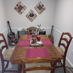 Solid Wood Dinning Room Table 