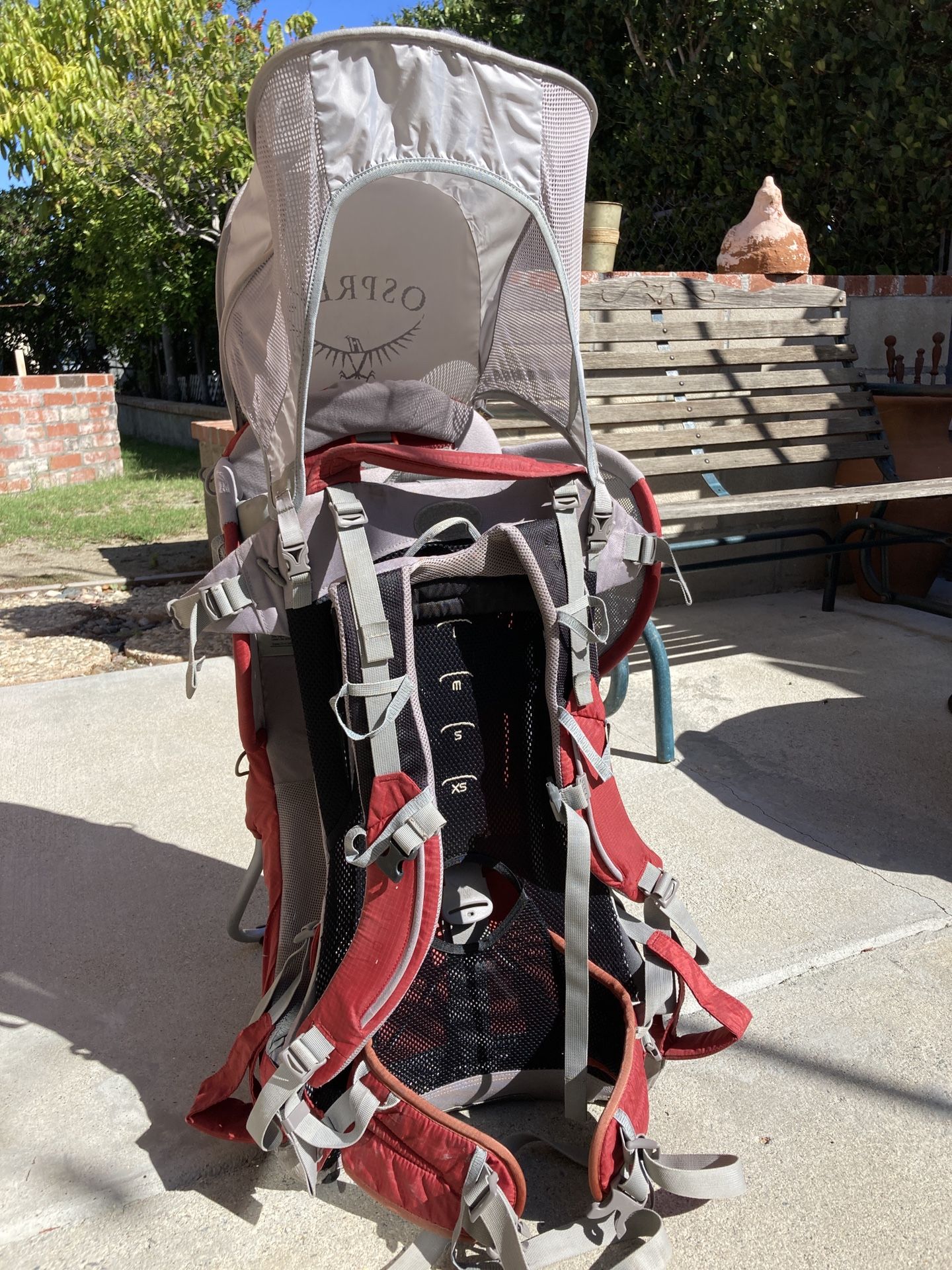 Red Osprey Poco Kid Backpack With Heavy Use . Clean.