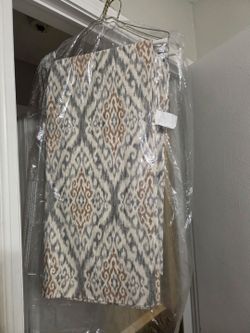 Neutral Geometric Curtain Panels – Sold in Pairs – Multiple Available