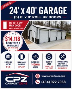 24' x 40' x 10'