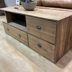 NEW 67” long SALVAGED PINE TV STAND Primitive Collections