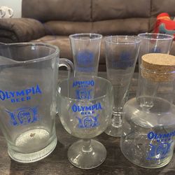 Olympia Beer Glass Collection