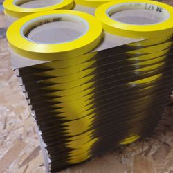 3M Cinta de vinilo 471, 3/8 pulgadas x 36 yardas, amarillo,
96 rollos, cinta amarilla para piso, alternativa de pintura
para marcado de piso, distanci