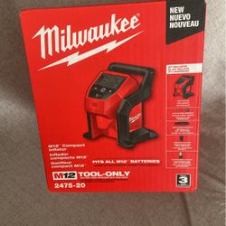 Milwaukee M12 12-Volt Lithium-Ion Cordless Electric Portable Inflator (Tool-Only) $99 or best offer oh mejor oferta