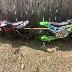 2 Kids Electric Bikes 