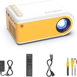 Mini Portable Projector, Movie Projector Supported HD 1080P, Gifts Ideas, Small Portable Movie Projector for Outdoor Projector use in Camping, Video H