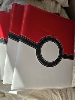 Pokemon poke ball ultra pro binder x4