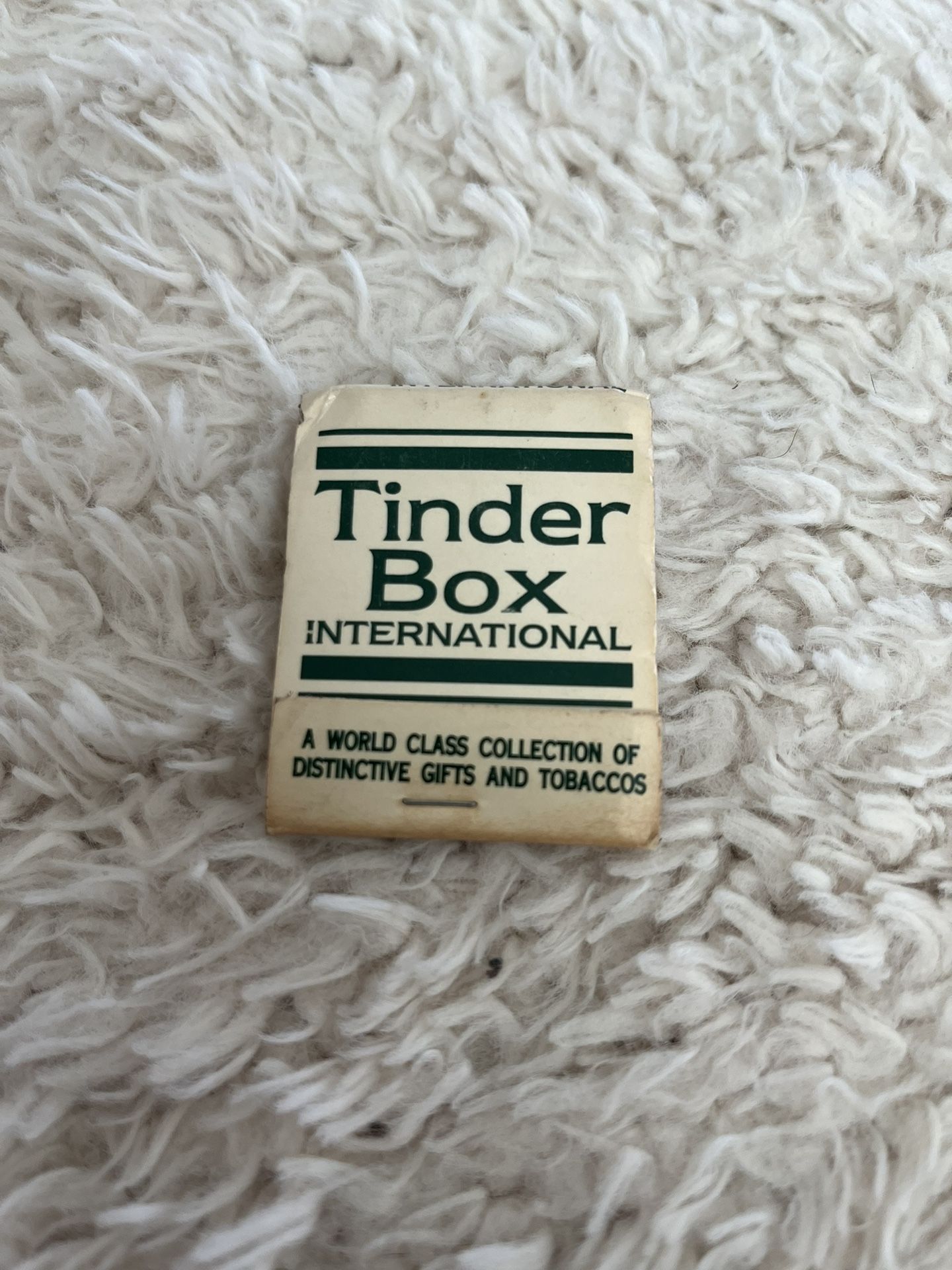 Vintage Tinder Box Matchbook