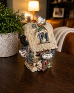 Country Christmas ceramic house by Heather Goldman