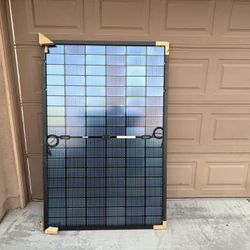 Bifacial 400 Watts 10BB Mono Solar Panel, All Black Frame Monocrystalline Technology Works with 12/24 Volts Charger for RV Camping Home Boat Marine Of
