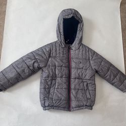 Tommy Hilfiger Boys' Fleece Lined Hooded Puffer Jacket size 5/6