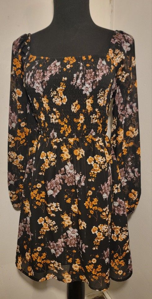 Rue 21 - Women's Floral Print Fit & Flare Mini Dress Size Small