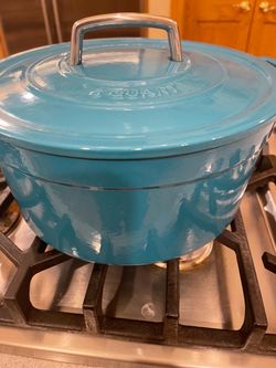 Martha Stewart 6 Quart Enameled Cast Iron Dutch Oven