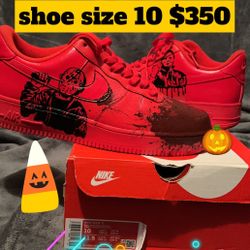 Custom Halloween Painted Af1s . 
