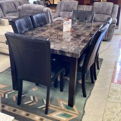 New Dining Table 6 Chairs, 38 Inches x 66 inches free Deliver brand brand new