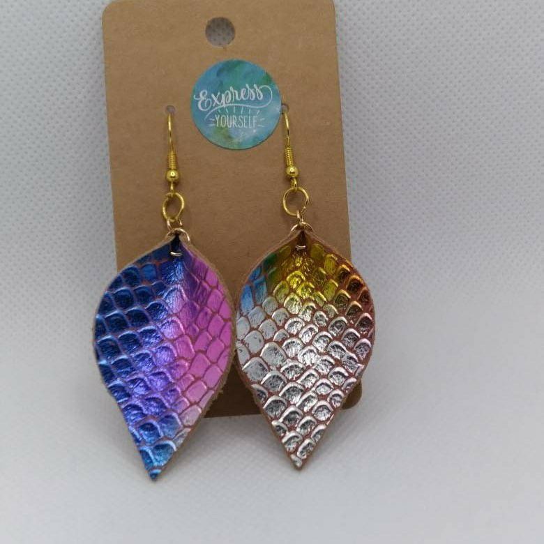 Feather Mermaid Earrings 
