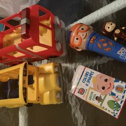 Cocomelon Blippi Toddler Baby Toys Cars Microphone Cards Figure 