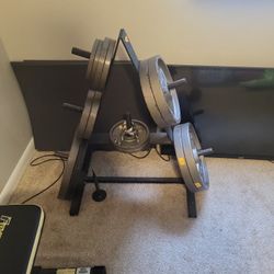 Weights With Weight Rack