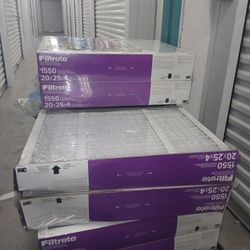 NEW 3M AIR FILTERS 1550, 2 PACK, 20"X25"X4", ALL 10 FILTERS FOR $20.00 MOVING MUST SELL