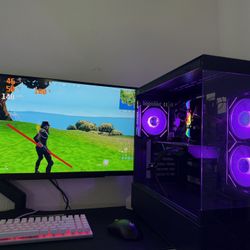 Black Gaming Pc Computer Desktop RTX