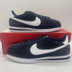 Men's Nike Cortez TXT Sneakers Shoes - Midnight Navy White - Size 7.5, 8
