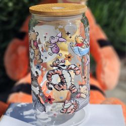 Winnie The Pooh Glass Cup