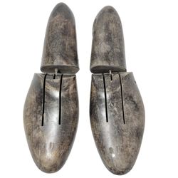 Vintage Pair of Lasts Wooden Shoe Tree Mold Stretcher Form Insert 11"