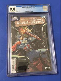 Alien vs Captain America #1 CGC 9.8 1st Print MAIN COVER A Marvel Comic 2025