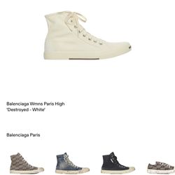 Balenciaga Women’s Distressed Hightops