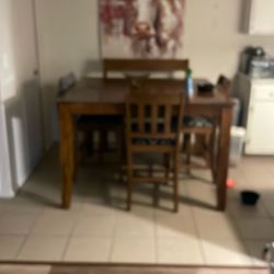 Table And 6 High Bar Stools W Bench 300 Must Be Gone Tomorrow! Best Offers!!