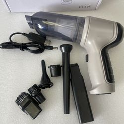 HANDHELD VACUUM - Portable Compact Mini Rechargeable Car Vacuum Cleaner with Air Pump Inflator