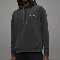 ALLSAINTS Underground Oversized Pullover Hoodie Size Small