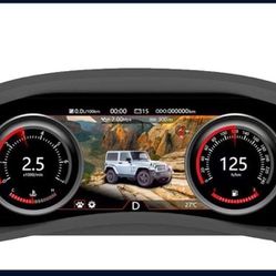 Digital Speedometer for Jeep Wrangler JK 2011-2017 Instrument Cluster Dashboard Display And Andriod Radio