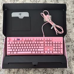 PINK RAZER HUNTSMAN Gaming Keyboard 