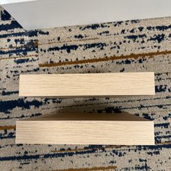 Tan color floating shelves- set of 2 