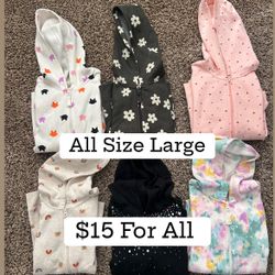 Girls Hoodies ( All Size Large ) All For $15