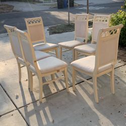 6 Dinning Chairs (price Is For 6 Chairs)