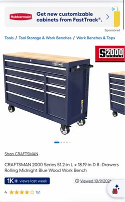 Craftsman S2000 Series Rolling Work Bench