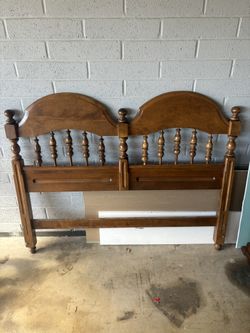 Solid Wood Headboard, Full Size