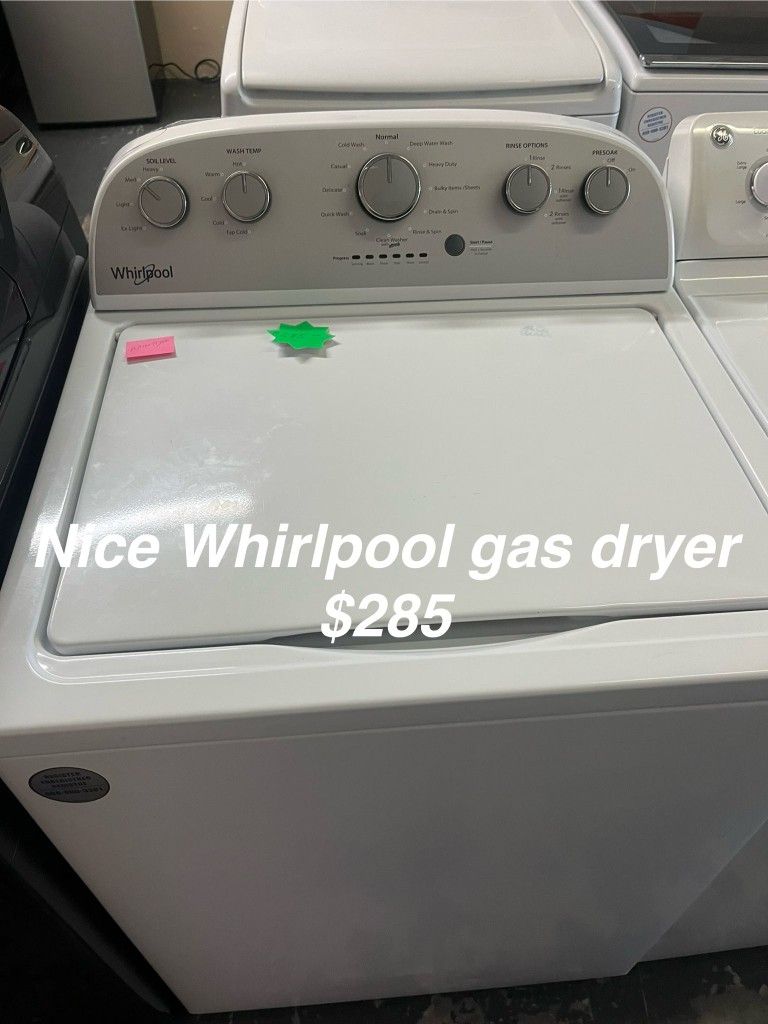 Nice Whirlpool Gas Dryer