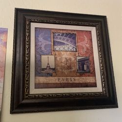 Medium Sized Paris Framed Home Decor