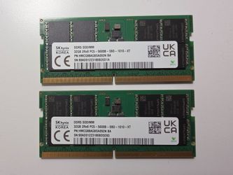 64 GB DDR5-5600 Laptop RAM Memory Kit (2x 32GB)