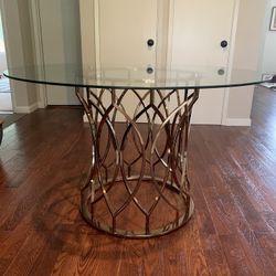 Round Glass Dining Table
