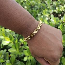 I Deliver I Ship 14k Gold Plated Bracelet 