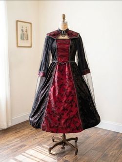 Gothic Victorian style vampire or witch costume