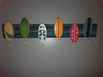 Surfboard hanger hooks