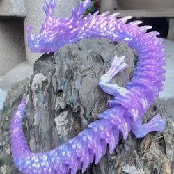 35 Inch Huge Dragon Crystal Blue And Purple Color 
